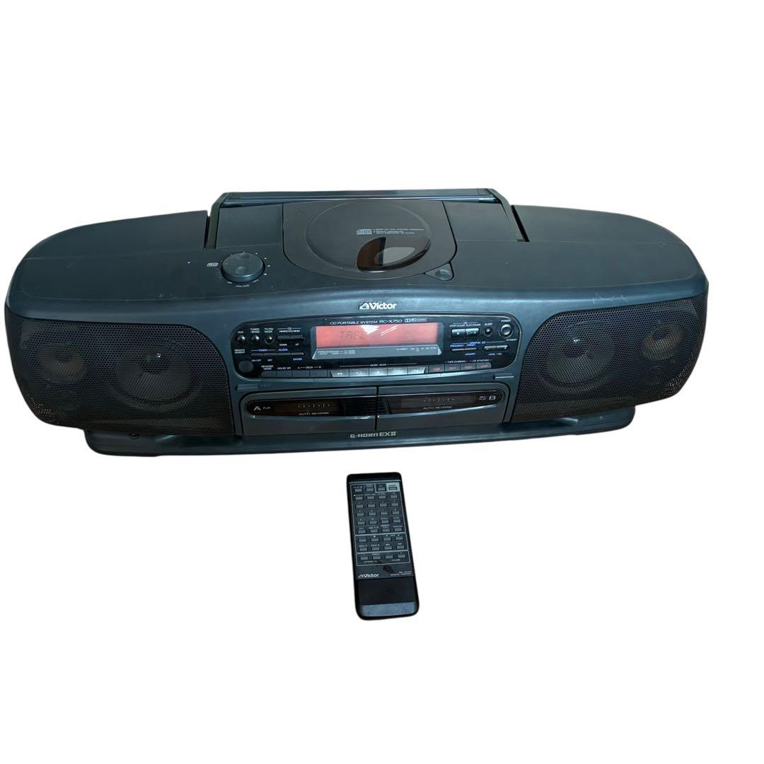 victor　CDラジカセ　RC-X750 ビクター　リモコン付き