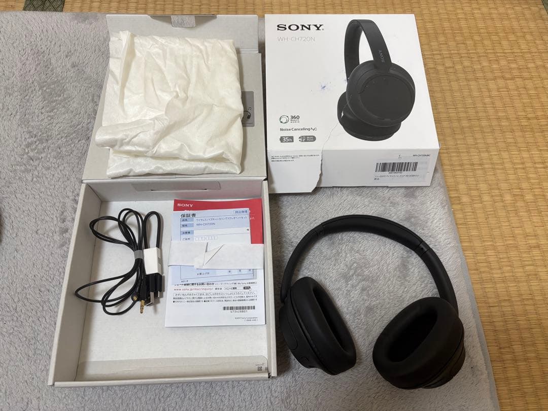 SONY WH-CH720N ソニー ワイヤレスヘッドホン　ブラック