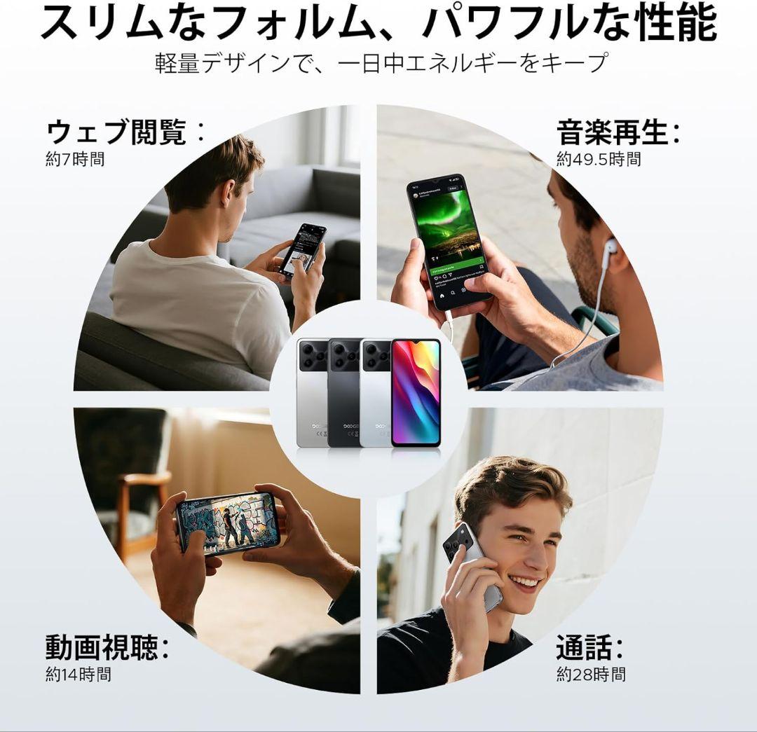 【新品】DOOGEE Note56 スマホ Android16 SIMフリー