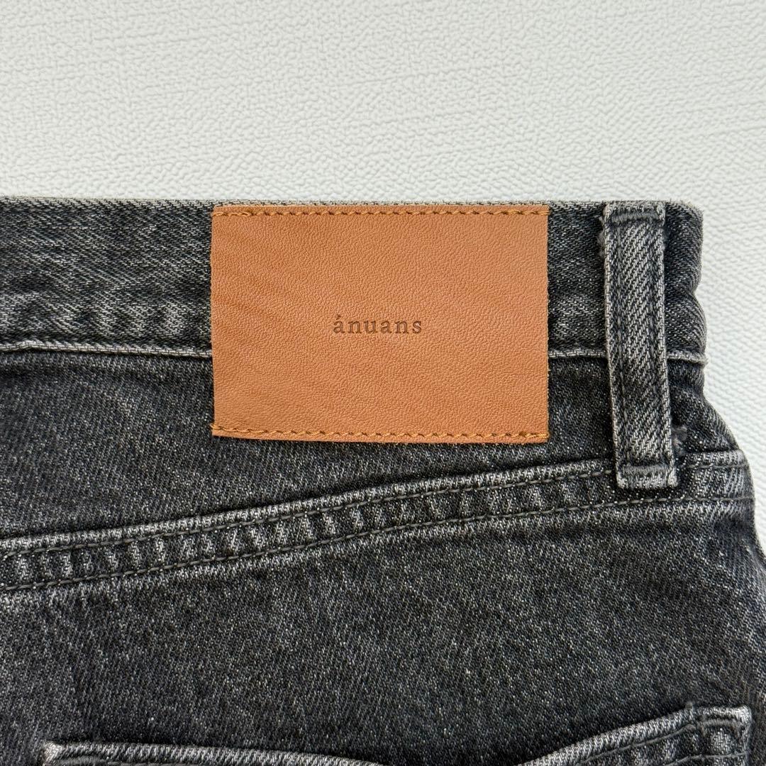 anuans アニュアンス Slim straight denim グレー