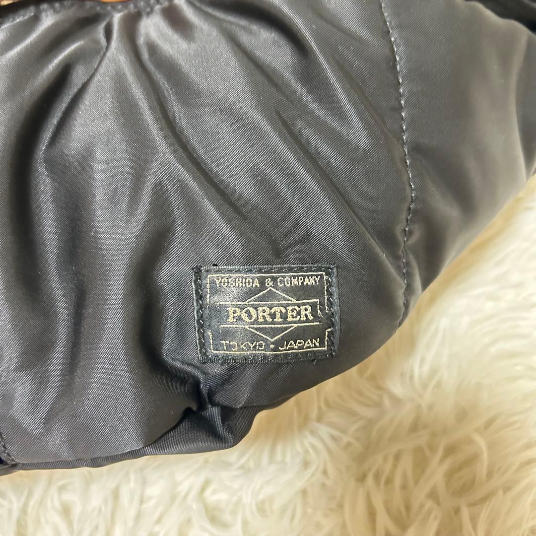 美品 PORTER ポーター タンカー ウエストバッグ ボディバッグ 黒