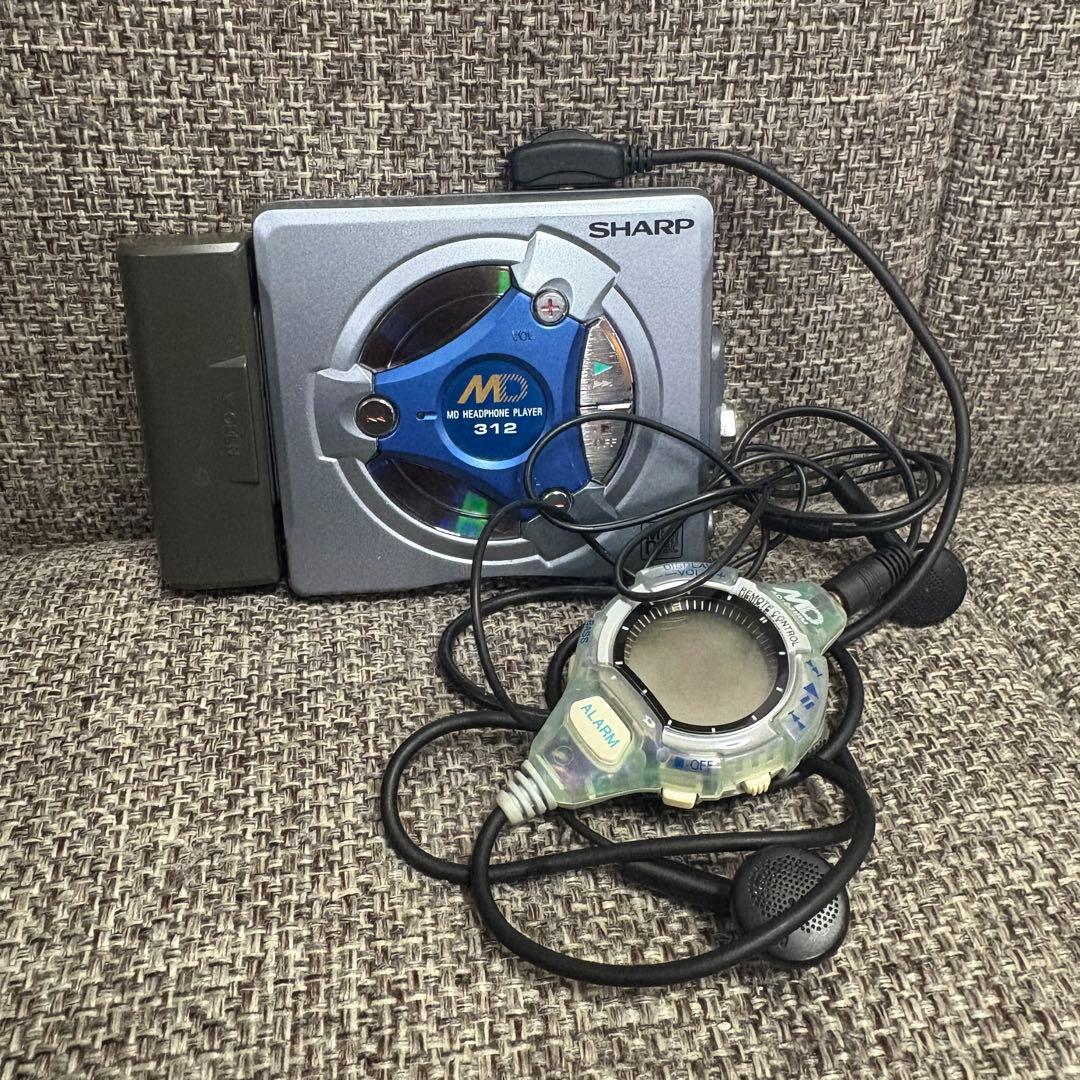 SHARP ポータブルMDプレーヤー MD-SS312-H