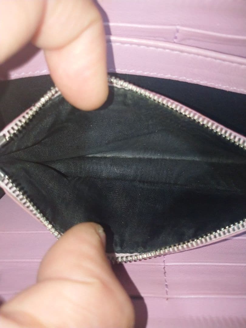 【希少】バレンシアガ　 ペイント加工　ラウンドファスナー長財布