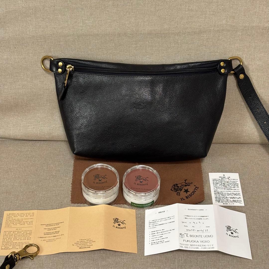 極美品、保証書あり★イルビゾンテ★クロスボディバッグ2way定価56,100円