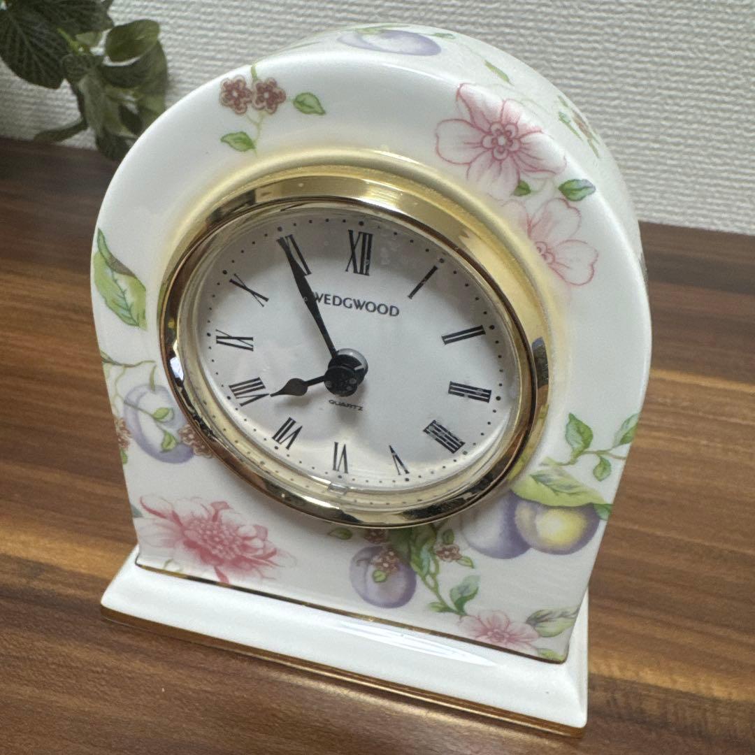 価格変更　 ウェッジウッド スウィートプラム置き時計
