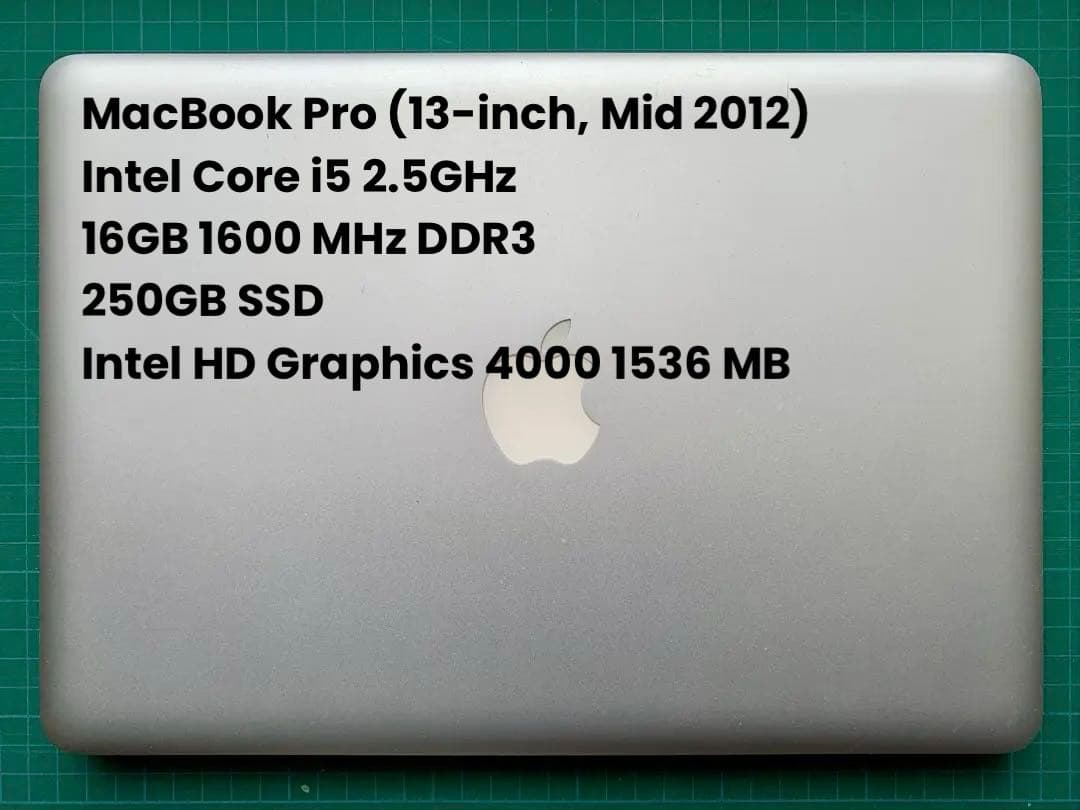 MacBook本体 MacBook Pro (13-inch, Mid 2012)