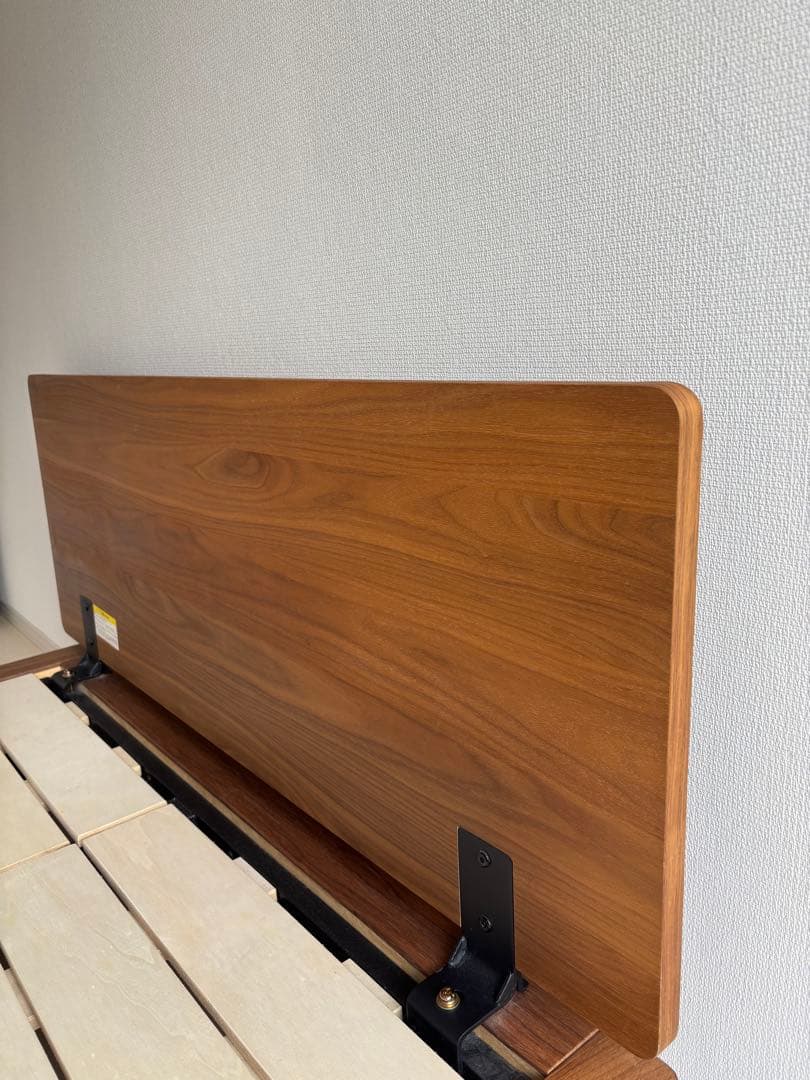 無印　ベッドフレーム・ヘッドボード・脚　セミダブル