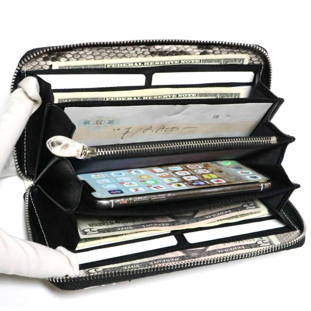 z56 真綿 長財布 ラウンドファスナー メンズ レディース人気