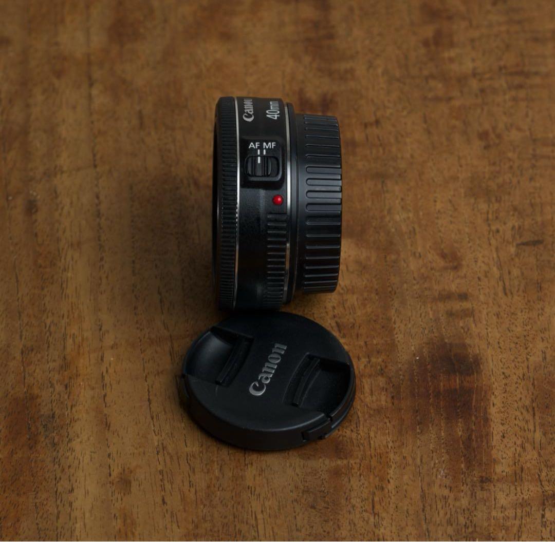 ⭐️CANON EF40mm F2.8 STM 前後キャップ ブラックミスト付き⭐️