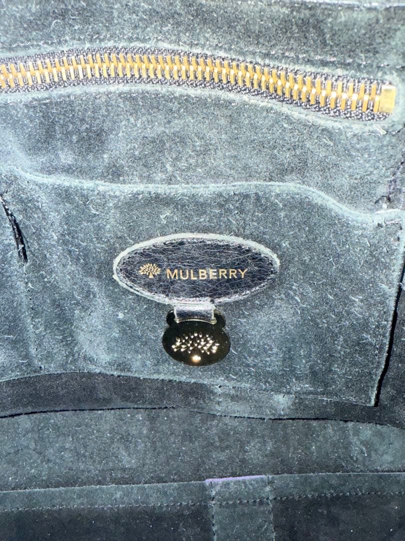 【*ん様 マルベリー　パープル レザー バッグ