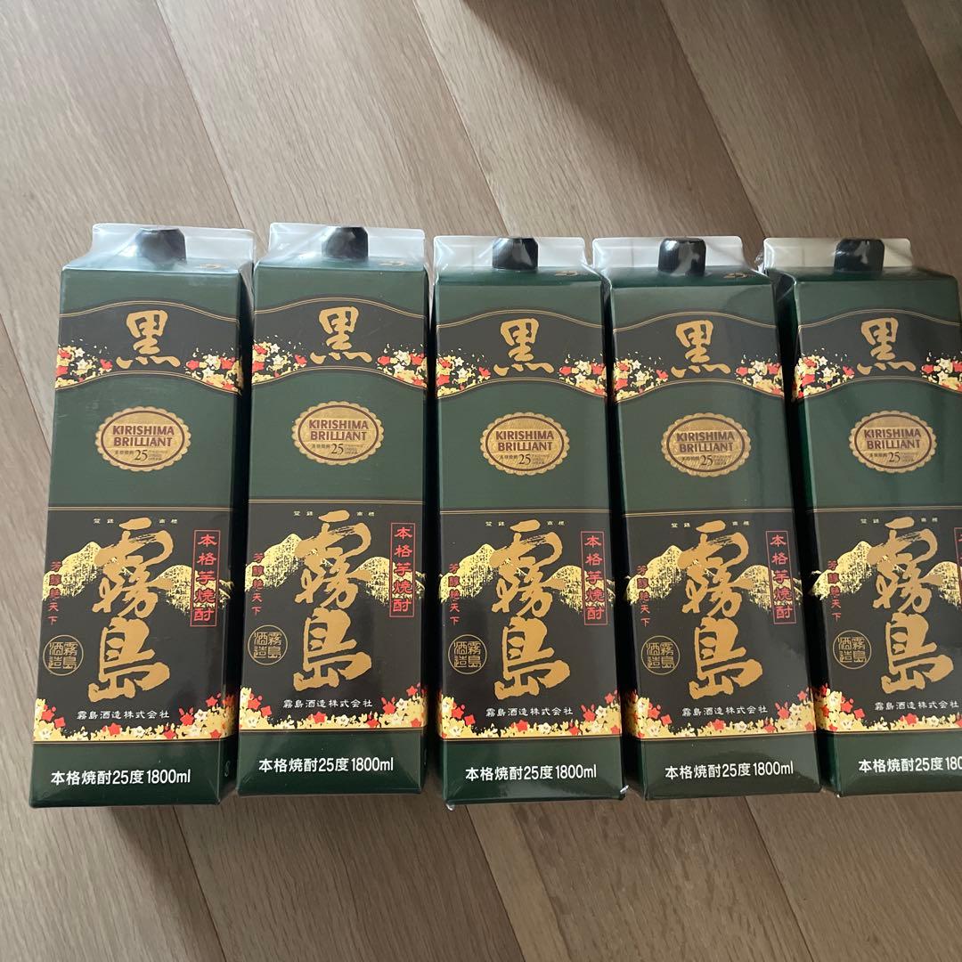 5本セット黒霧島　芋焼酎