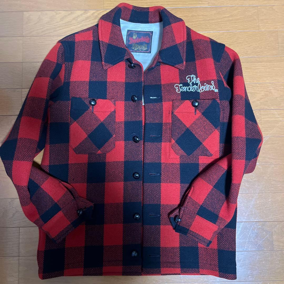 ル*チ様 【TENDERLOIN】バッファロージャケット/赤チェック/Ｓサイズ表