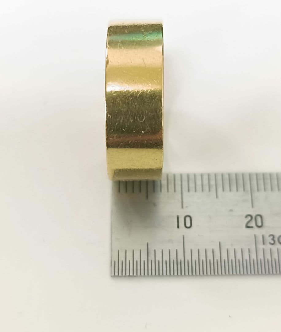 18K 指輪　リング　平打ちリング　18金　K18