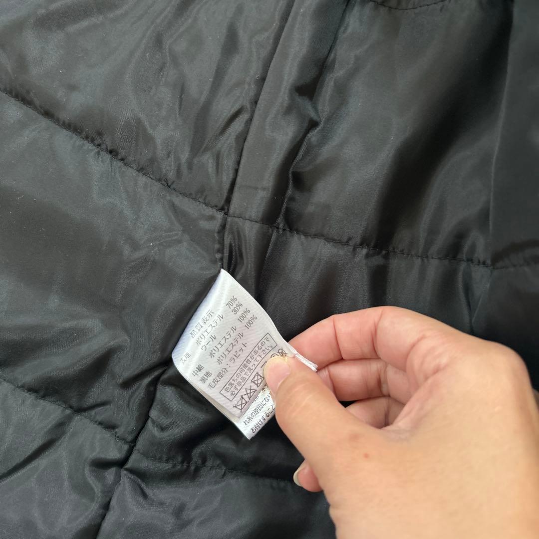 完売色　RUIRUE BOUTIQUE ラビットファーミドルダッフルコート