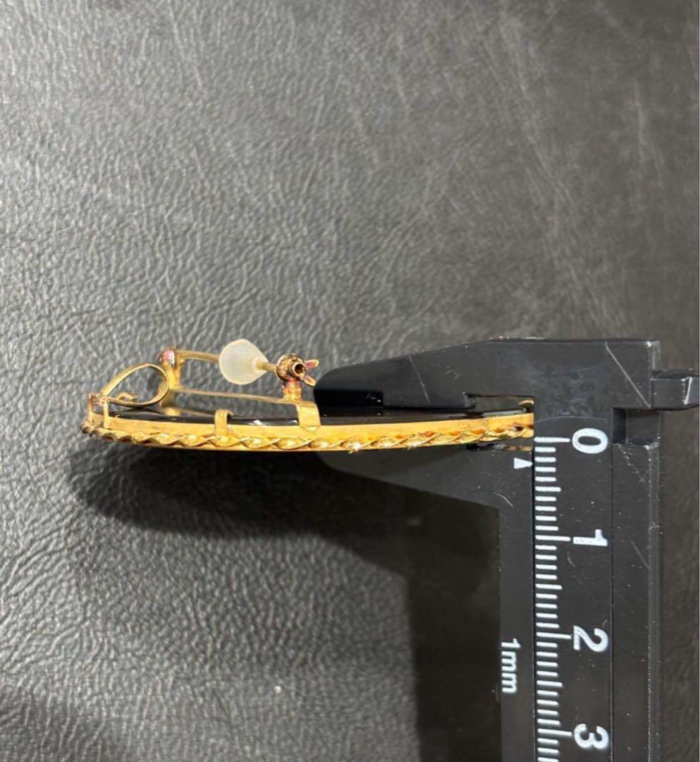 t*k様 K18 カメオ　ペンダントトップ　ブローチ