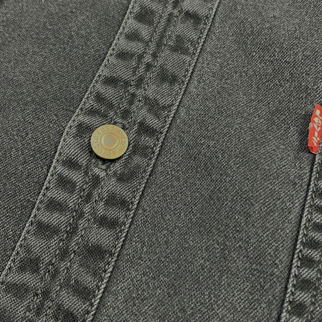 【90's】Levi's リーバイス　ブラック デニムシャツ　ハルキの古着