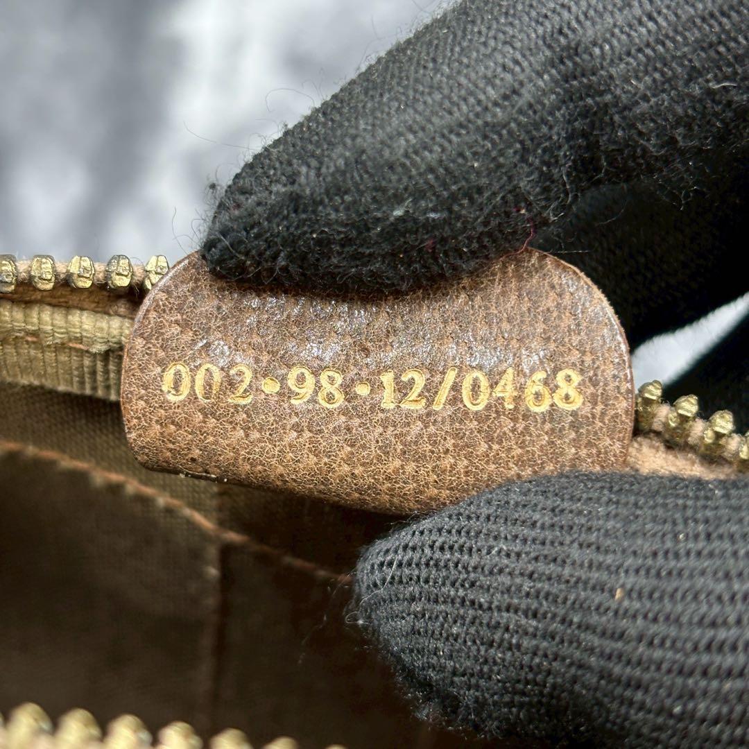 ✨極美品✨GUCCI シェリーライン GG レザー ブラウン ボストンバッグ