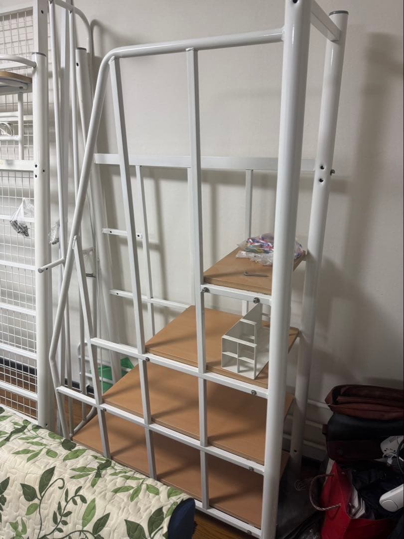 【丈夫・安全】階段付き二段ベッド