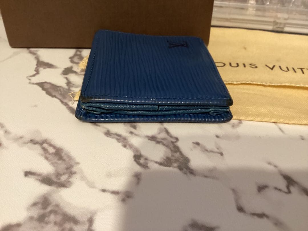 保存袋付ルイヴィトンエピケースLOUIS VUITTON 小銭入れ財布本物