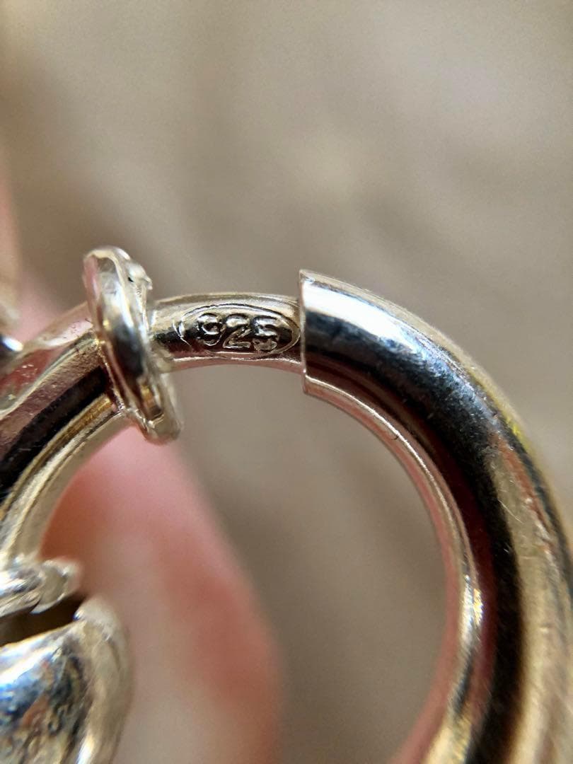 イタリア製 vintage 925 シルバーチェーンブレスレット