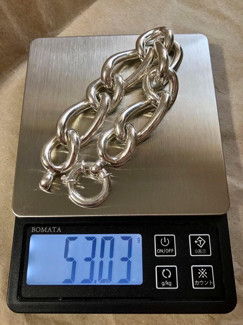 イタリア製 vintage 925 シルバーチェーンブレスレット