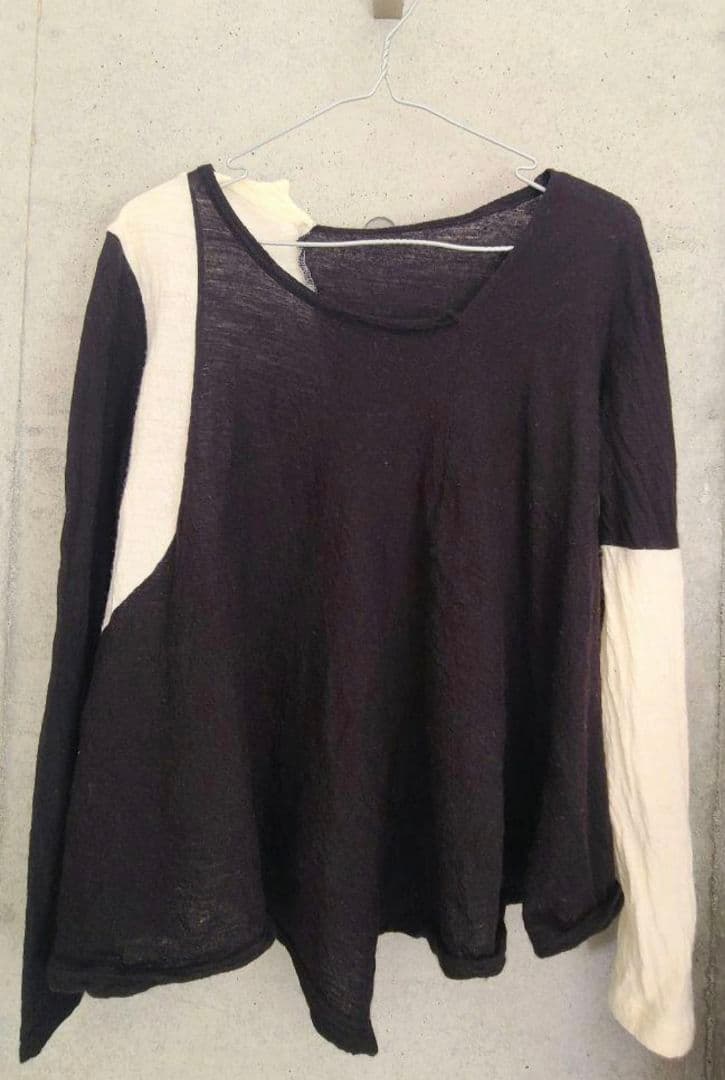 ヨウジヤマモト　バイカラー　ニット