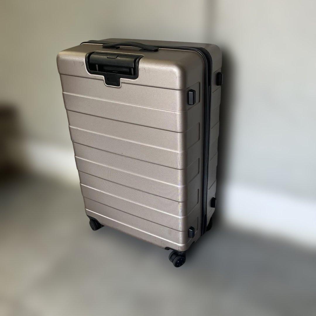 【難あり】無印良品シャンパンカラー　ハードシェル 大型キャリーカート104L