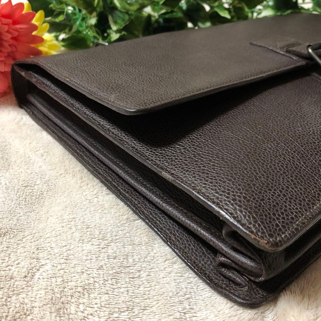 レア✨ポーター　吉田カバン　ブリーフケース ダレスバッグ　レザー　ダークブラウン