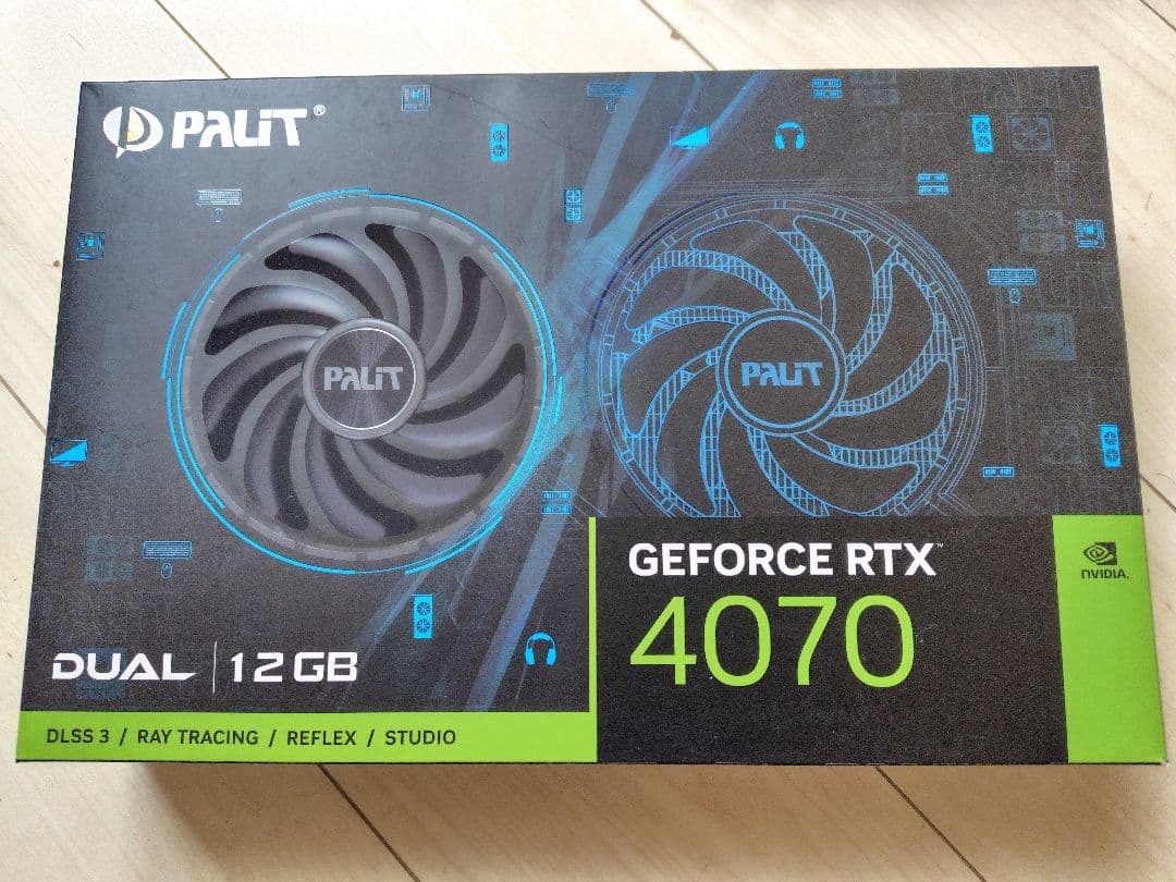 グラフィックボード・グラボ・ビデオカード PALIT GeForce RTX4070 Dual + omake
