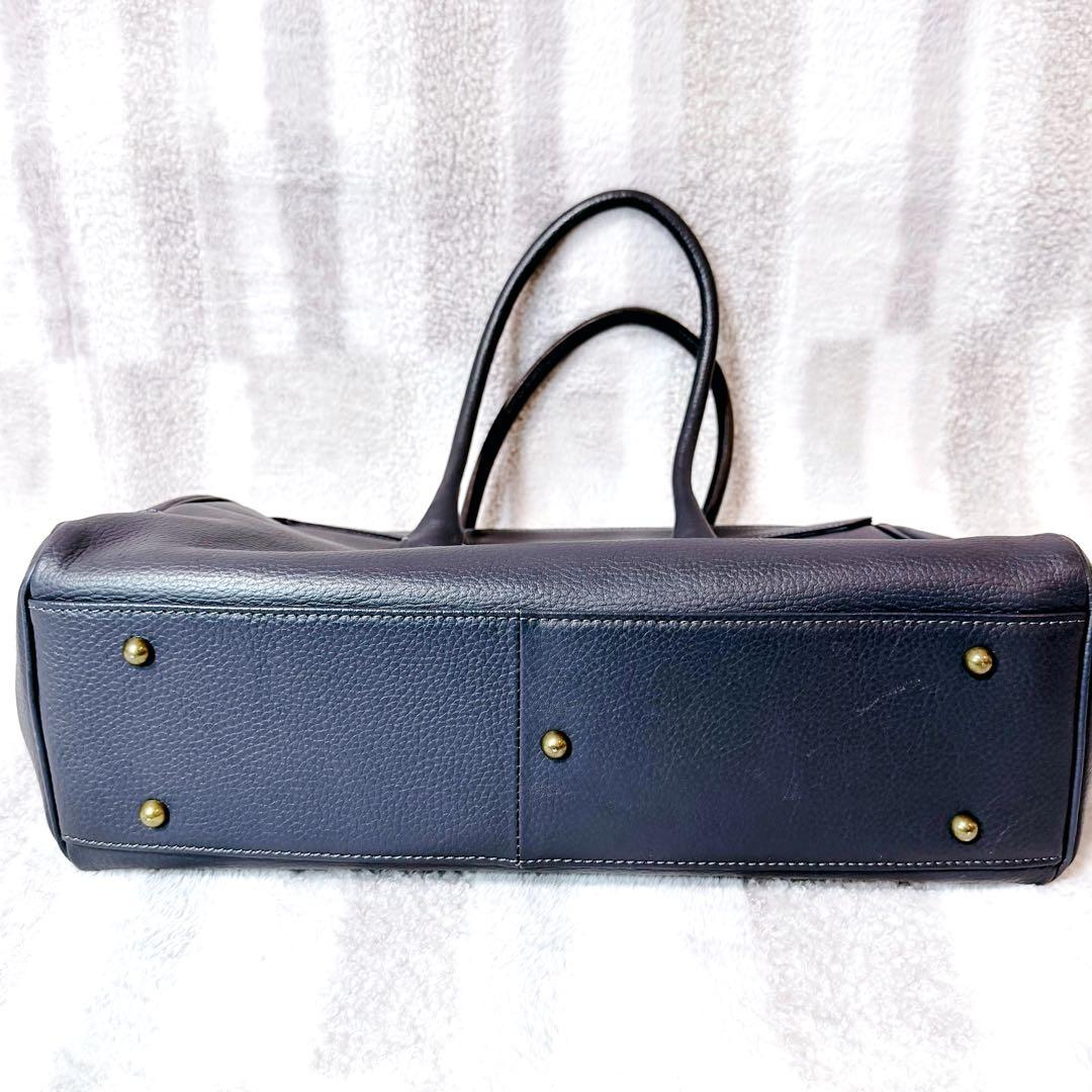 【新品未使用級】トフアンドロードストーン　ビジネスバッグ(Ｌ) 濃紺