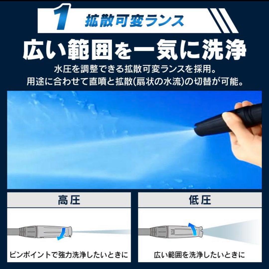 【アイリスオーヤマ】 高圧洗浄機セット ※専用デッキブラシ付き