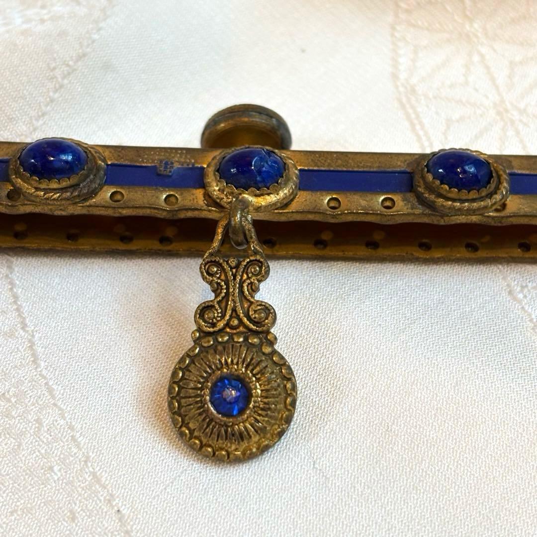 【希少・フランス製】アンティーク 口金金具　プチポアン サンプルタグ付100年前