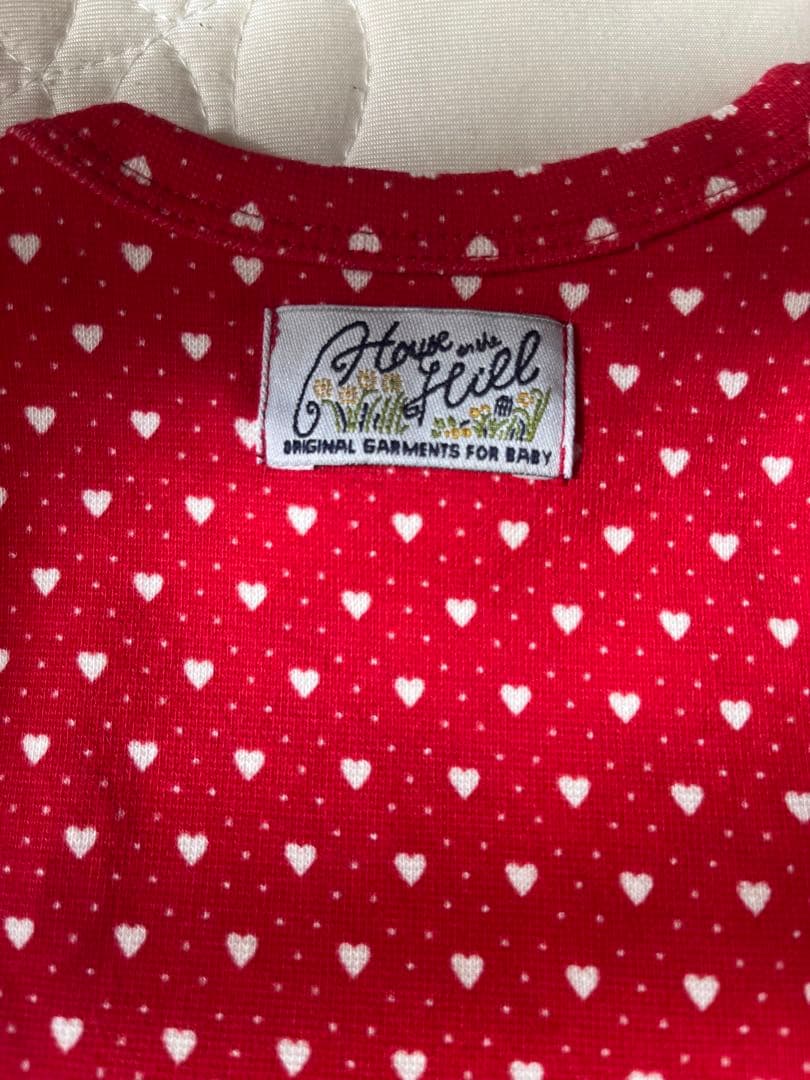 m*。様 House on the Hill heart　ロンパース　80
