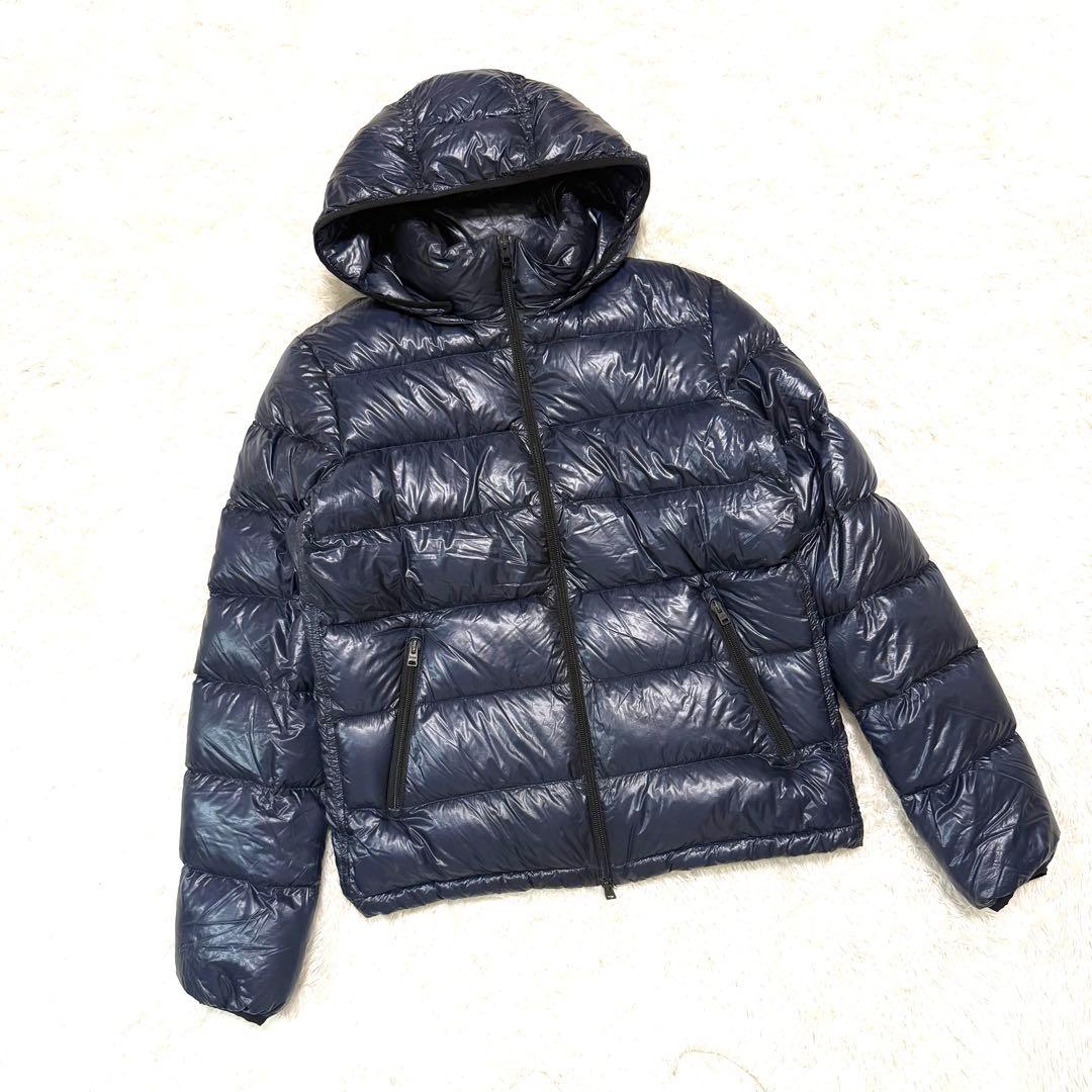 超軽量 HERNO ヘルノ 7DENIER ダウンジャケット ネイビー　44