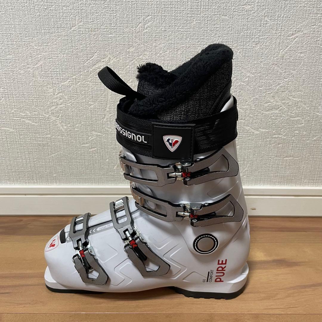 ATOMIC152cm ROSSIGNOL24.5cmストック付きスキーセット