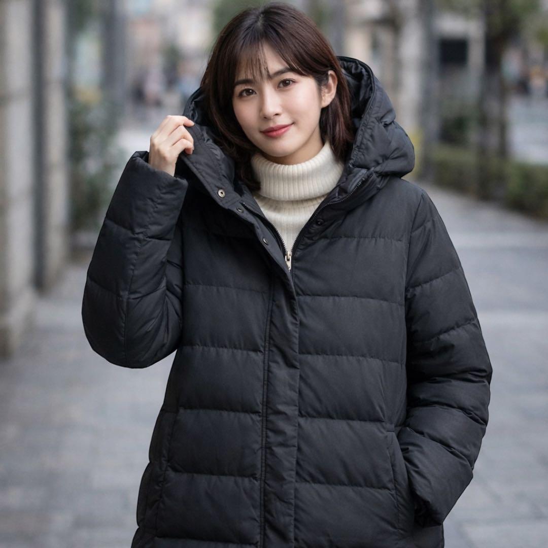 higma 様♦️美品 DUVETICA ブラック ダウンジャケット 40 (M)