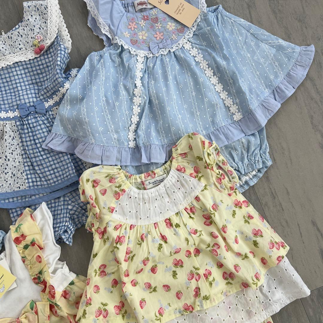 新品含 Souris スーリー 春夏 ミルキースーツ ブルー まとめ売り 80