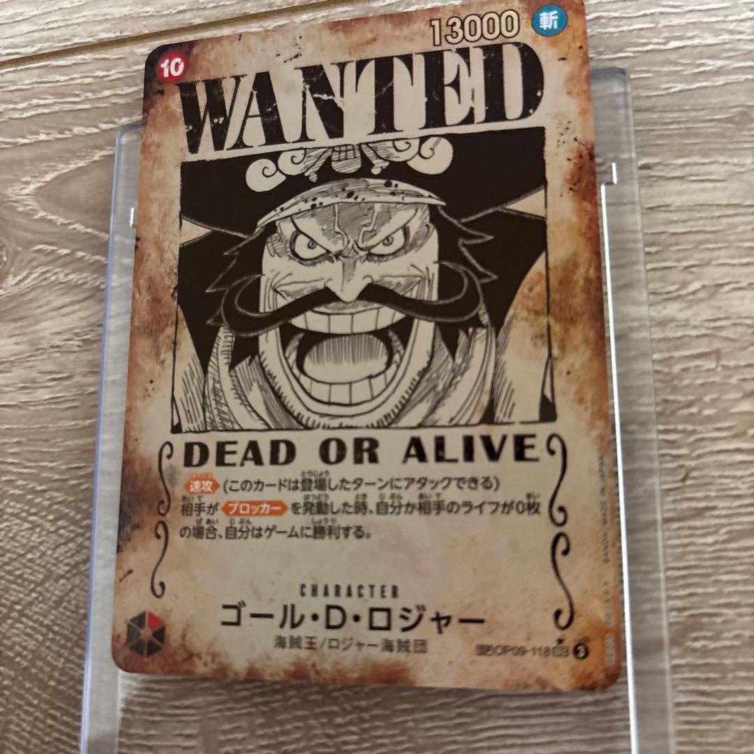 ONE PIECE ゴール・D・ロジャー WANTEDカード