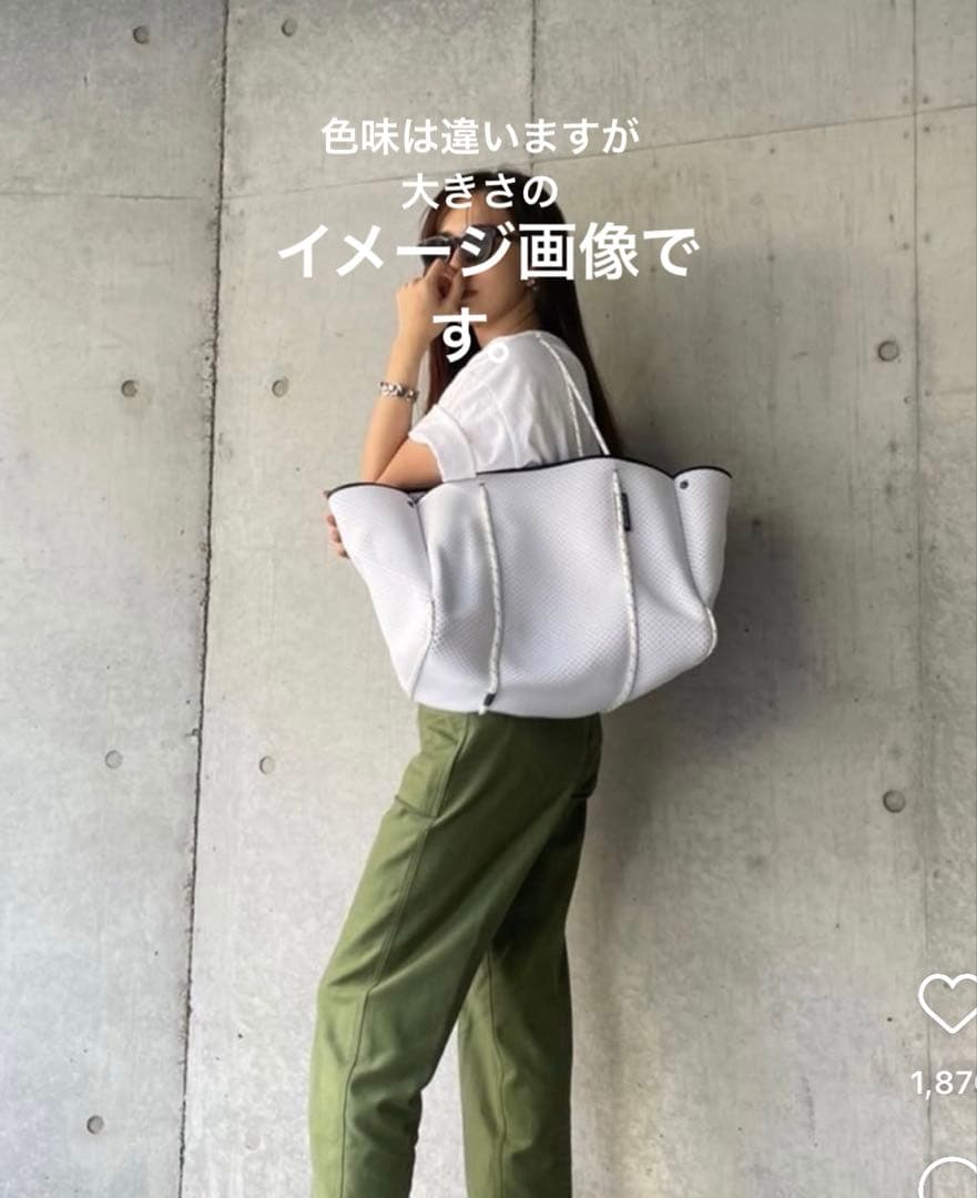 ブラウン パーフォレーテッドトートバッグ