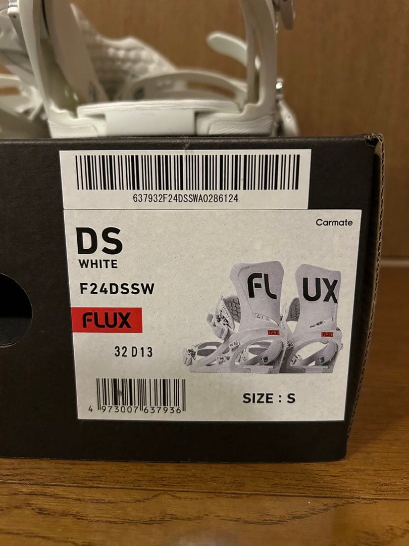 FLUX DS スノーボードビンディング サイズS ホワイト