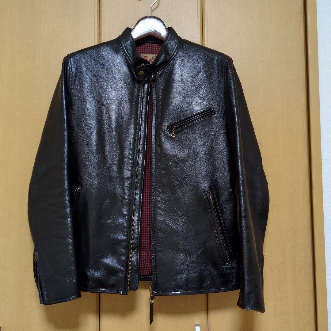 Y2LEATHER シングルライダース 38 茶芯 馬革