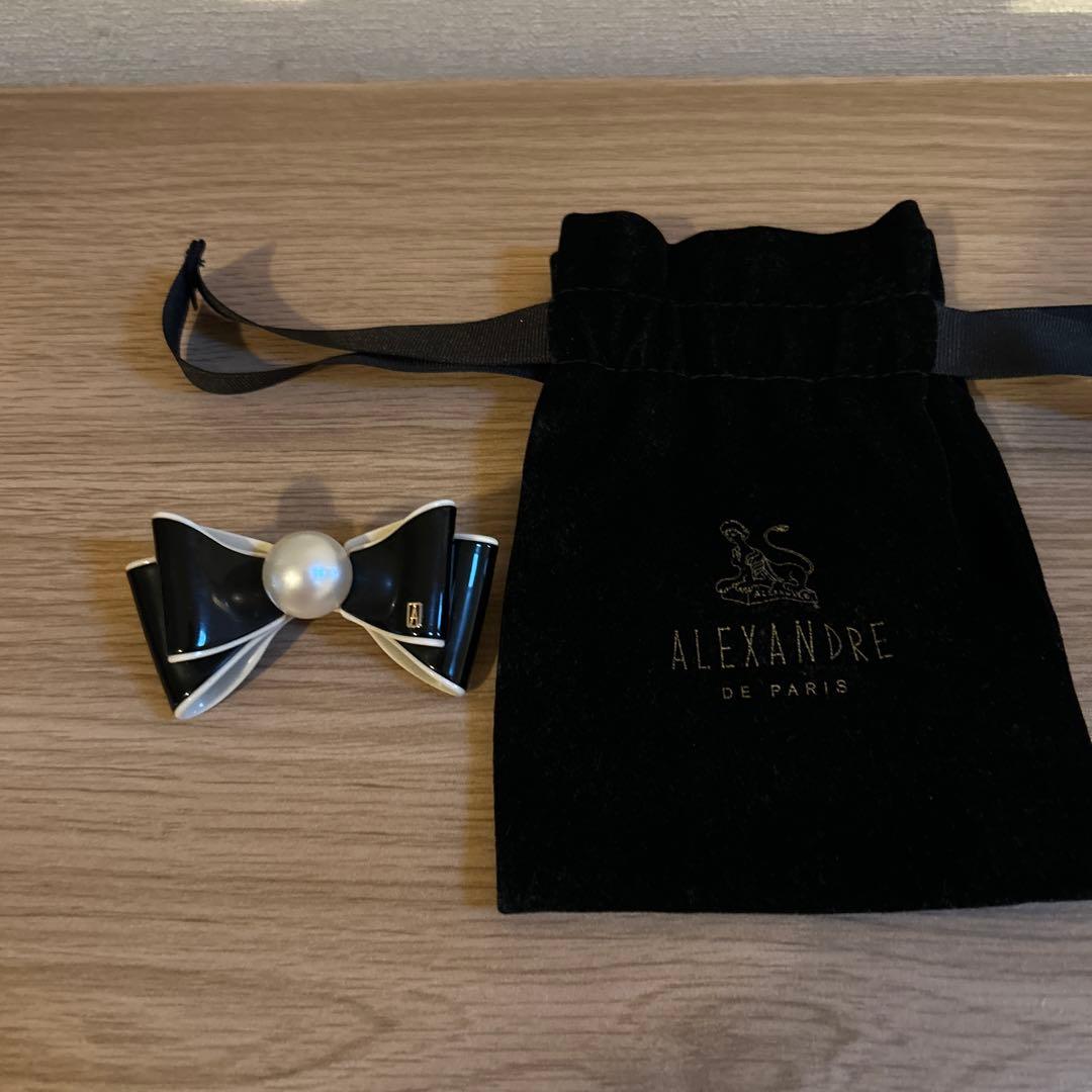 ALEXANDRE DE PARIS リボン型ヘアクリップ