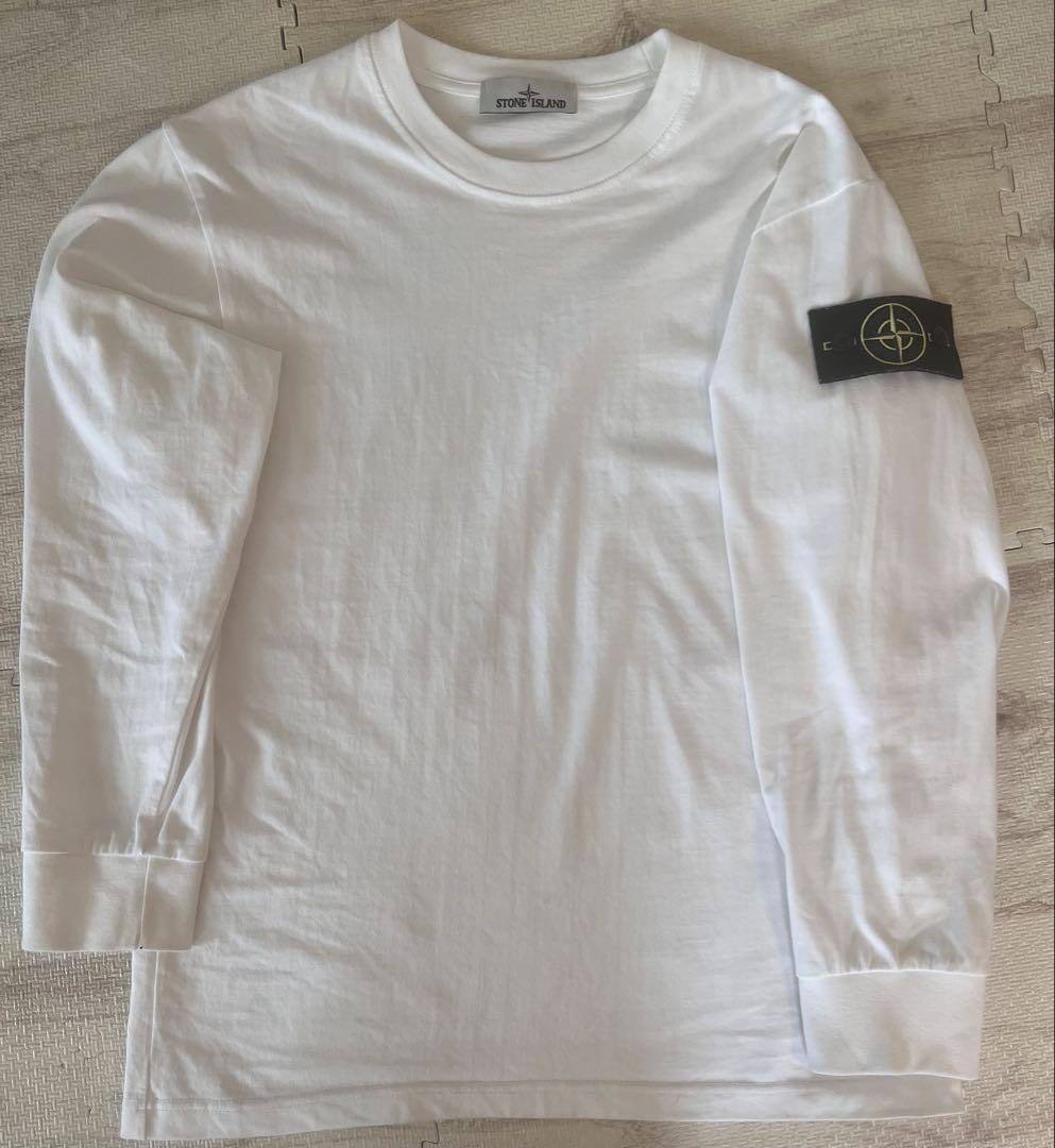 STONE  ストーンアイランド ロンT ホワイト 長袖