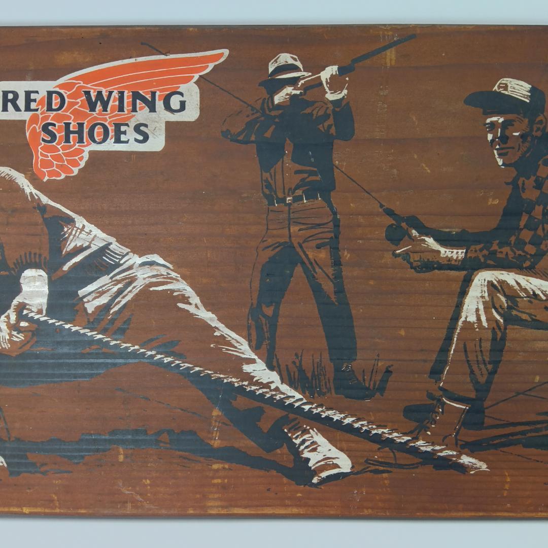 レッドウィングブーツ　看板　red wing　アドバタイジング　ディスプレイ