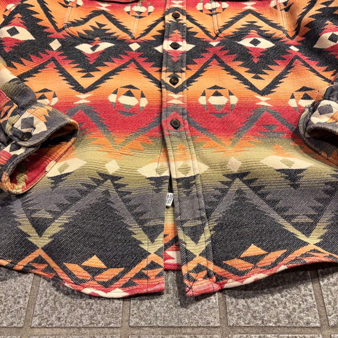 【希少】ラルフローレン ネイティブ柄 ネルシャツ XXL