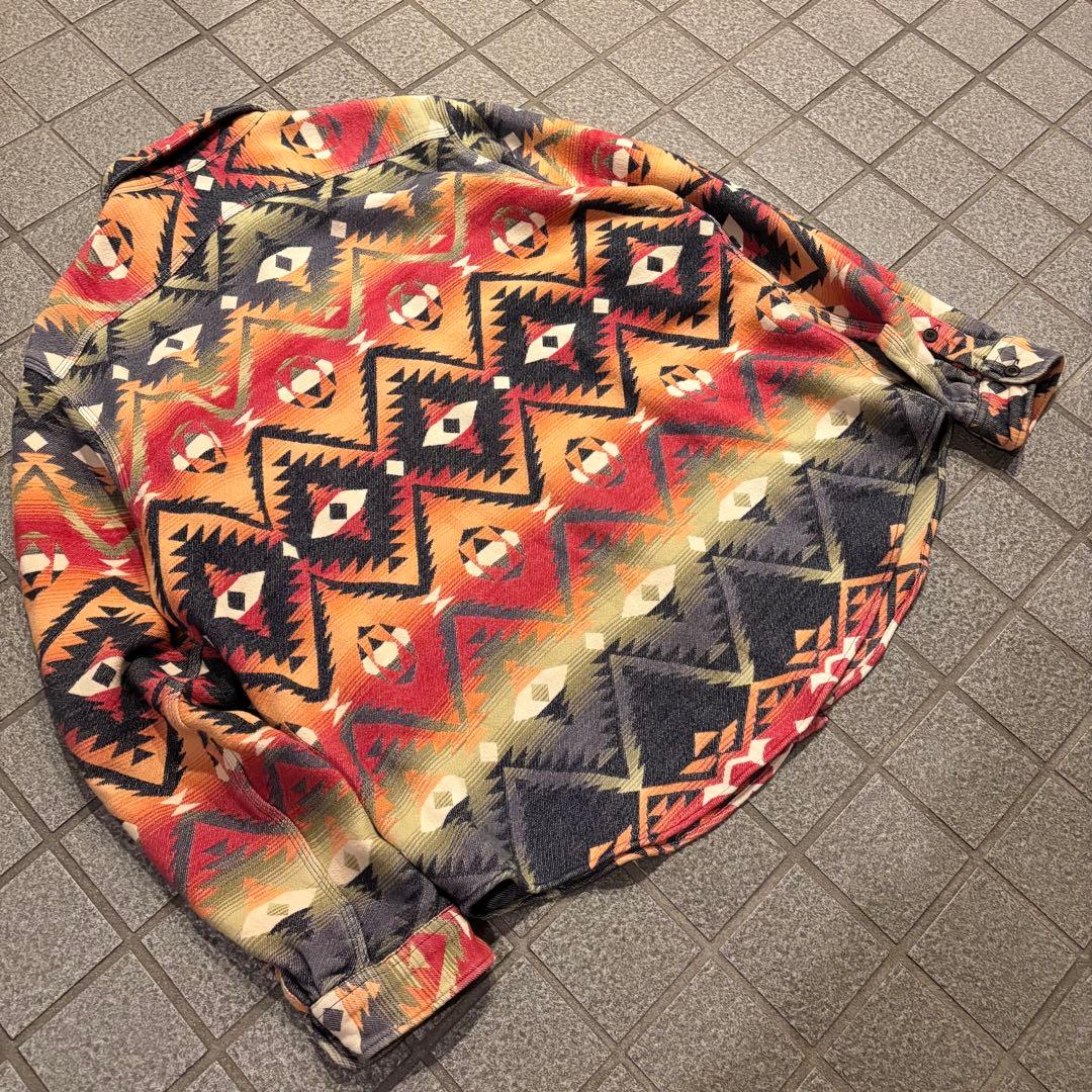 【希少】ラルフローレン ネイティブ柄 ネルシャツ XXL