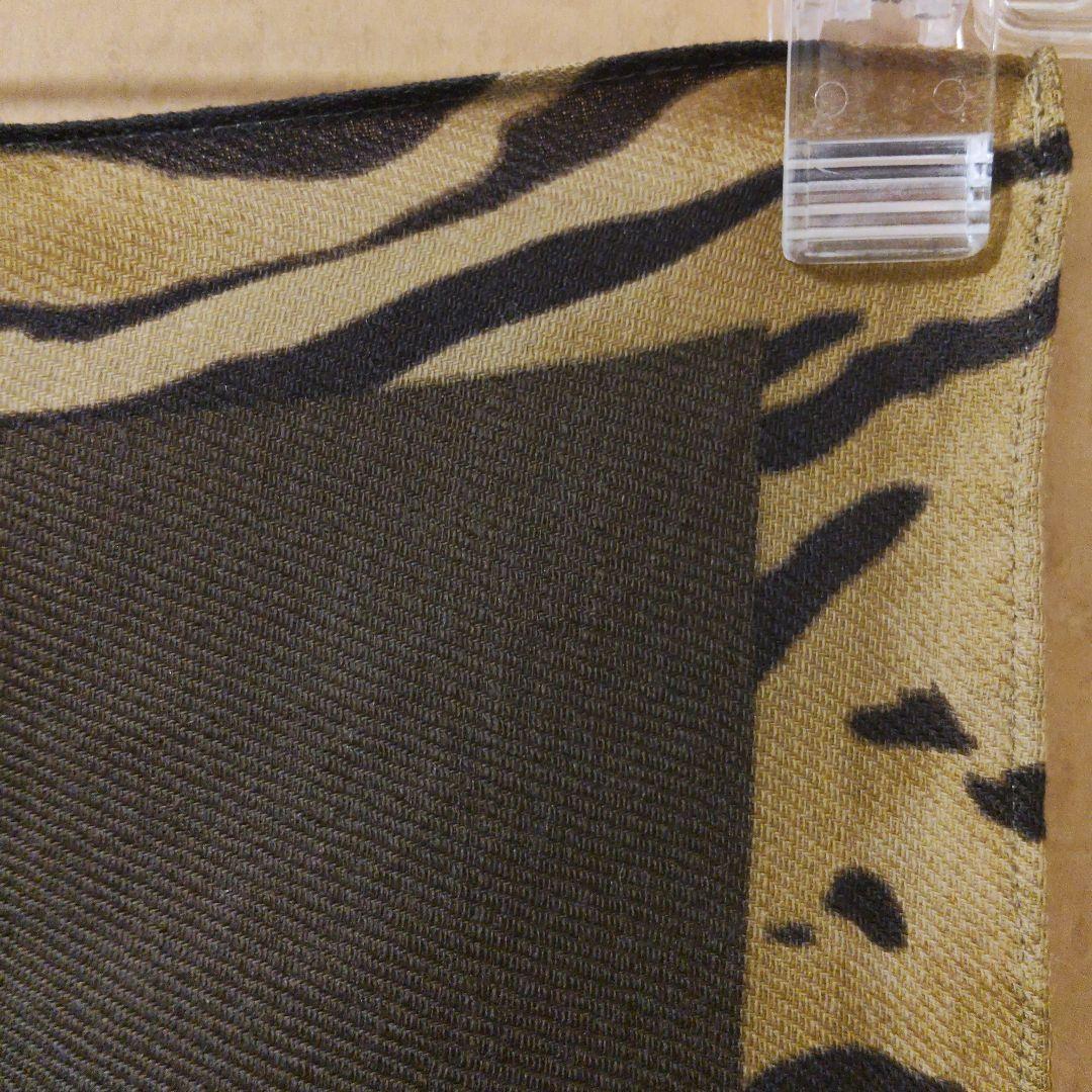 OLD イヴサンローラン ストール 大判 レオパード 虎 トラ タイガー ウール