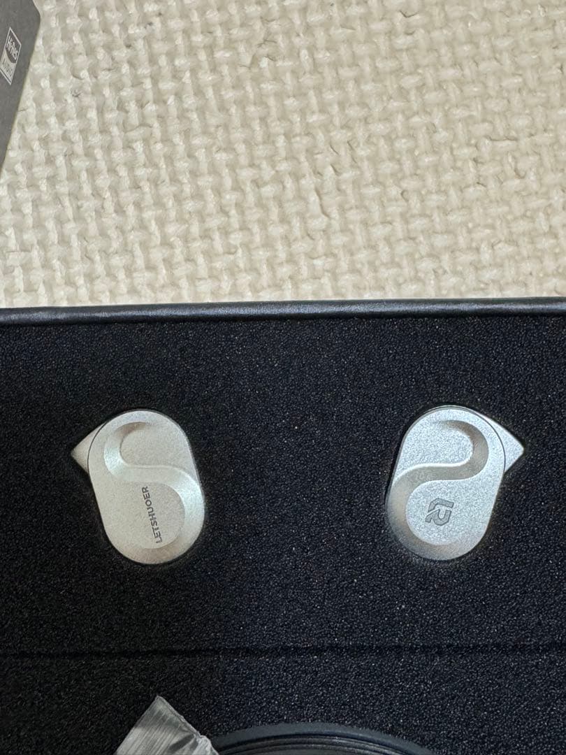 LETSHUOER S08 シルバー 有線イヤホン