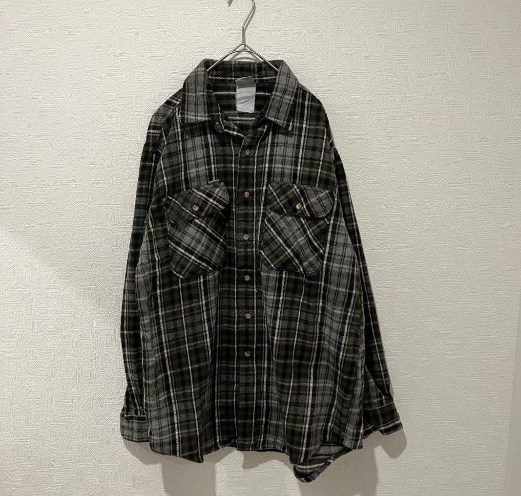 カーハート ネルシャツ メンズ M チェック ヴィンテージ 長袖シャツ 大人気