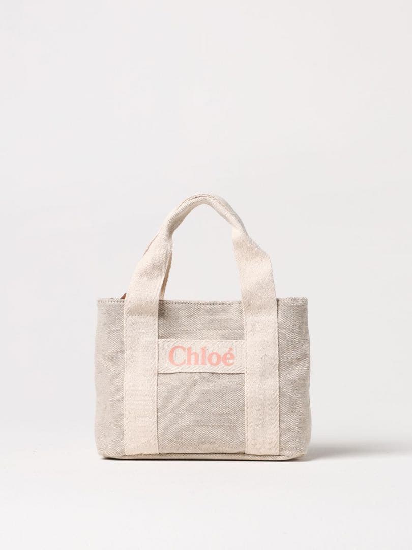 き*こ様 大人OK Chloé ベージュ キャンバス ショルダーバッグ